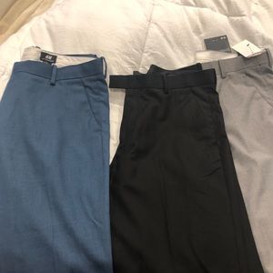 H&M-NWOT BUNDLE- Mens dress pants. New without tags. Blue, Black & Light grey.